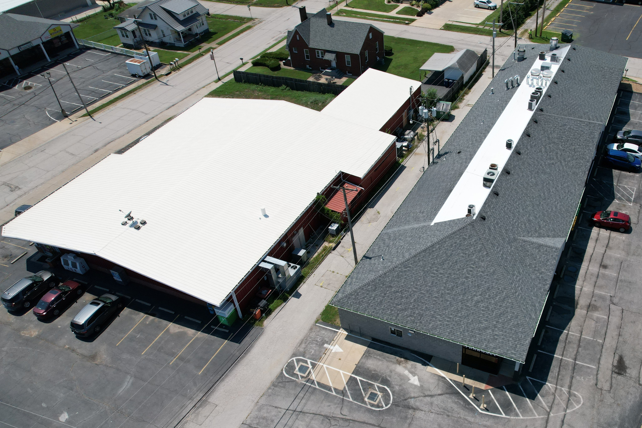 Commercial roof replacement in Central Missouri — new roofing system installation